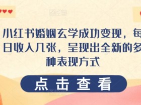 短剧推广怎么玩才能赚钱，小红书从内容到收益的玩法解析
