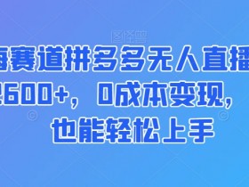 拼多多无人直播工具推荐，最适合带货的新手软件指南