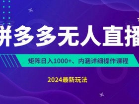 拼多多无人直播的流量来源是什么，平台推流机制揭秘