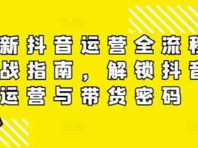抖音短视频带货数据优化技巧，如何通过内容提高播放与转化？