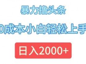 头条号热点内容赚钱项目，写一篇文章收益385元操作流程
