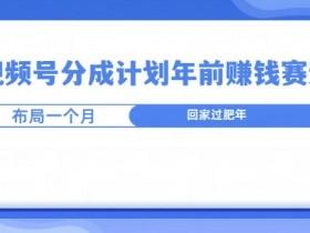 视频号分成计划全新玩法，复制模式轻松实现月入1W+
