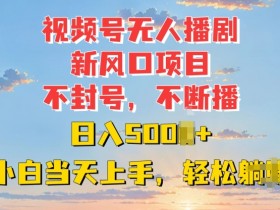 视频号无人直播项目怎么样，从启动到变现的保姆级教程