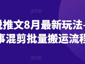 小说推文营销号玩法解析，从选书到制作的详细操作分享