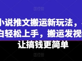 小说推文营销号玩法解析，从选书到制作的详细操作分享