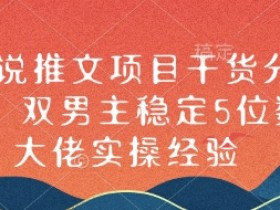 小说推文项目是骗局吗，收益数据与真实案例详解