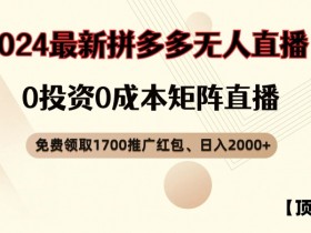 拼多多无人直播的成本高吗，低投入高回报的操作模式揭秘