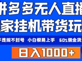 拼多多无人直播未来趋势分析，为什么这是2025年的创业风口？