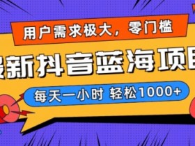 抖音带货达人如何推广冷门商品，抓住蓝海机会的玩法揭秘