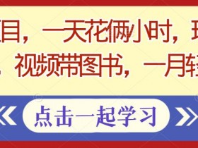 一个月纯利润20万，抖音冷门书单号项目玩法全揭秘