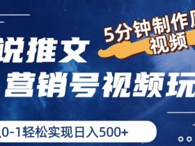 小说推文短视频制作教程，简单三步打造高播放量作品