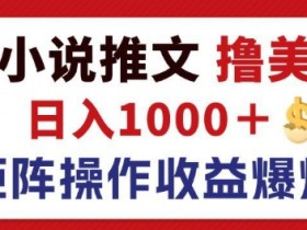 小说推文一口气看完视频，高效制作爆款短视频的技巧解析